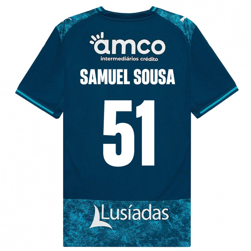Danxen Uomo Maglia Samuel Sousa #51 Grigioardesiascuro Verdeacqua Kit Gara Away 2026/27 Maglietta
