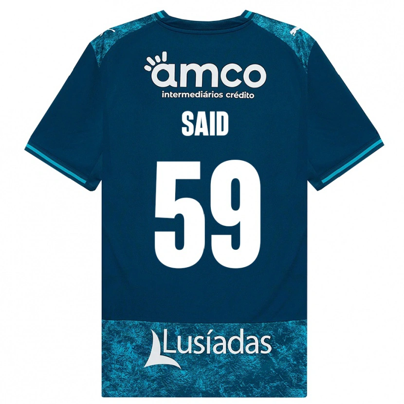 Danxen Uomo Maglia Yan Said #59 Grigioardesiascuro Verdeacqua Kit Gara Away 2026/27 Maglietta