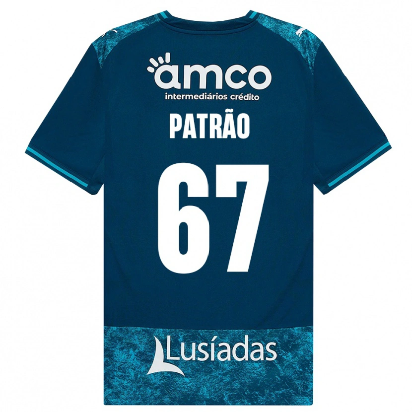 Danxen Uomo Maglia Afonso Patrão #67 Grigioardesiascuro Verdeacqua Kit Gara Away 2026/27 Maglietta