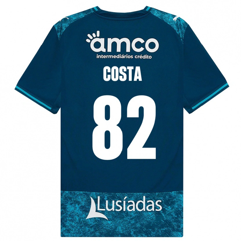 Danxen Uomo Maglia Gui Costa #82 Grigioardesiascuro Verdeacqua Kit Gara Away 2026/27 Maglietta