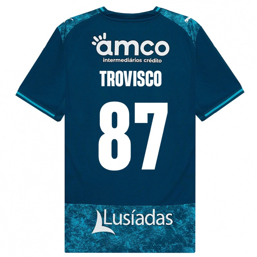 Danxen Uomo Maglia João Trovisco #87 Grigioardesiascuro Verdeacqua Kit Gara Away 2026/27 Maglietta