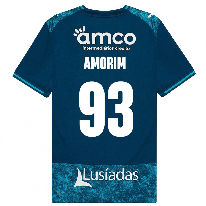 Danxen Uomo Maglia Renato Amorim #93 Grigioardesiascuro Verdeacqua Kit Gara Away 2026/27 Maglietta