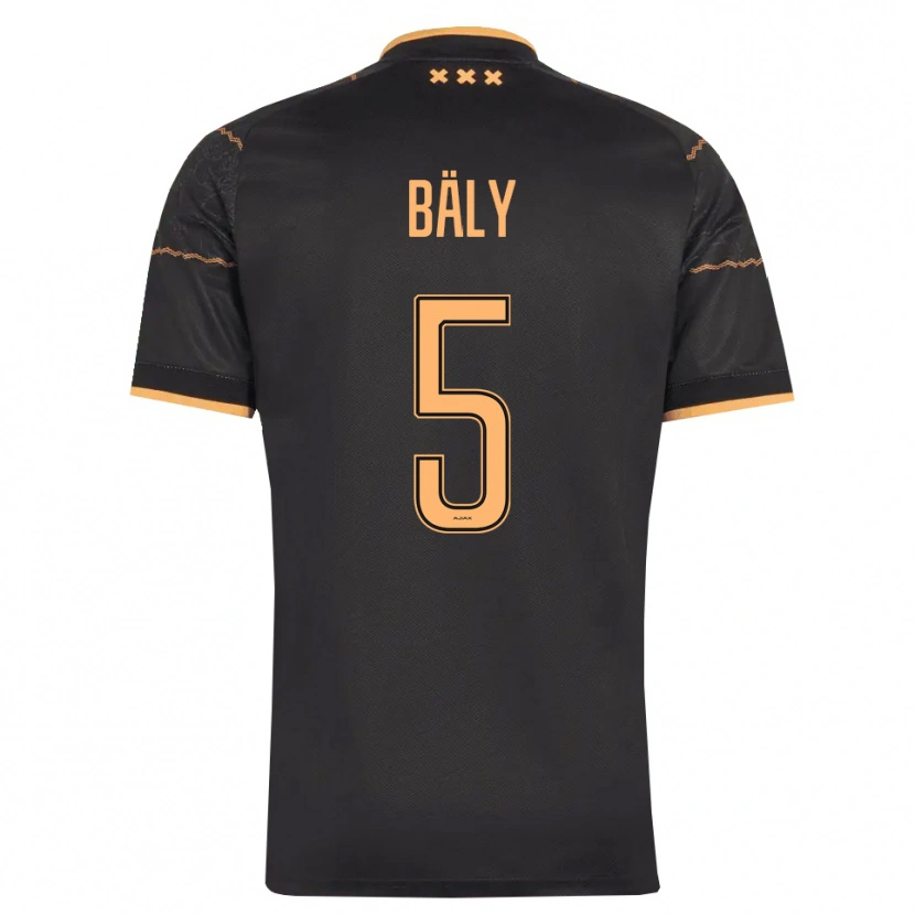 Danxen Uomo Maglia Darryl Bäly #5 Nero Arancione Kit Gara Away 2026/27 Maglietta