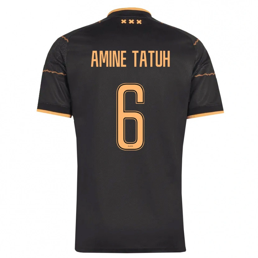 Danxen Uomo Maglia Mohammed Tatuh #6 Nero Arancione Kit Gara Away 2026/27 Maglietta