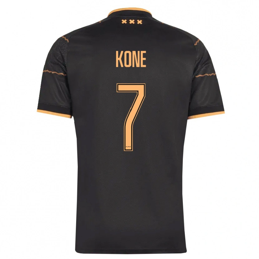 Danxen Uomo Maglia Samory Kone #7 Nero Arancione Kit Gara Away 2026/27 Maglietta