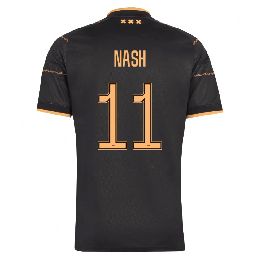 Danxen Uomo Maglia Pharell Nash #11 Nero Arancione Kit Gara Away 2026/27 Maglietta