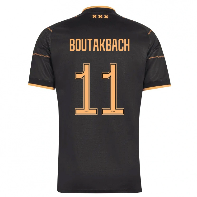Danxen Uomo Maglia Massin Boutakbach #11 Nero Arancione Kit Gara Away 2026/27 Maglietta