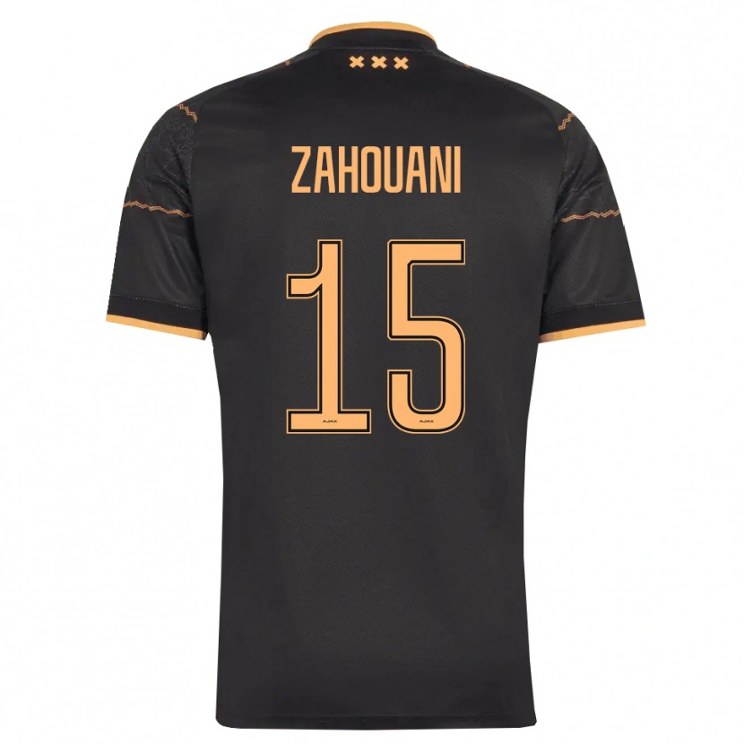 Danxen Uomo Maglia Fouad Zahouani #15 Nero Arancione Kit Gara Away 2026/27 Maglietta