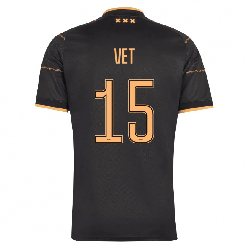 Danxen Uomo Maglia Javier Vet #15 Nero Arancione Kit Gara Away 2026/27 Maglietta
