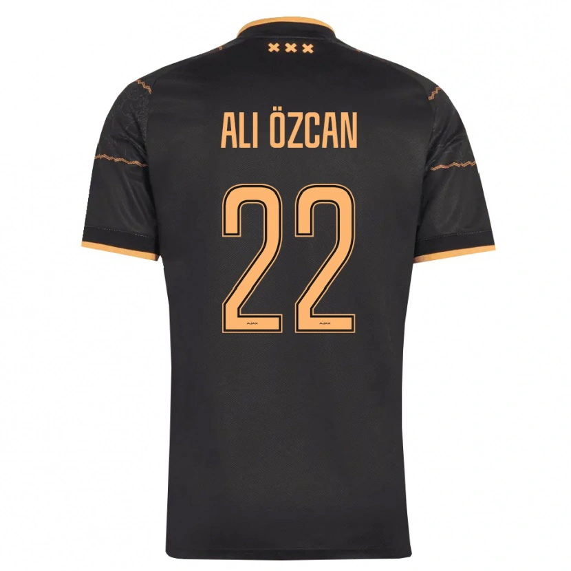 Danxen Uomo Maglia Akın Ali Özcan #22 Nero Arancione Kit Gara Away 2026/27 Maglietta