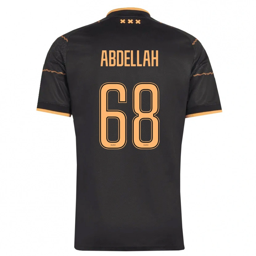 Danxen Uomo Maglia Abdellah Ouazane #68 Nero Arancione Kit Gara Away 2026/27 Maglietta