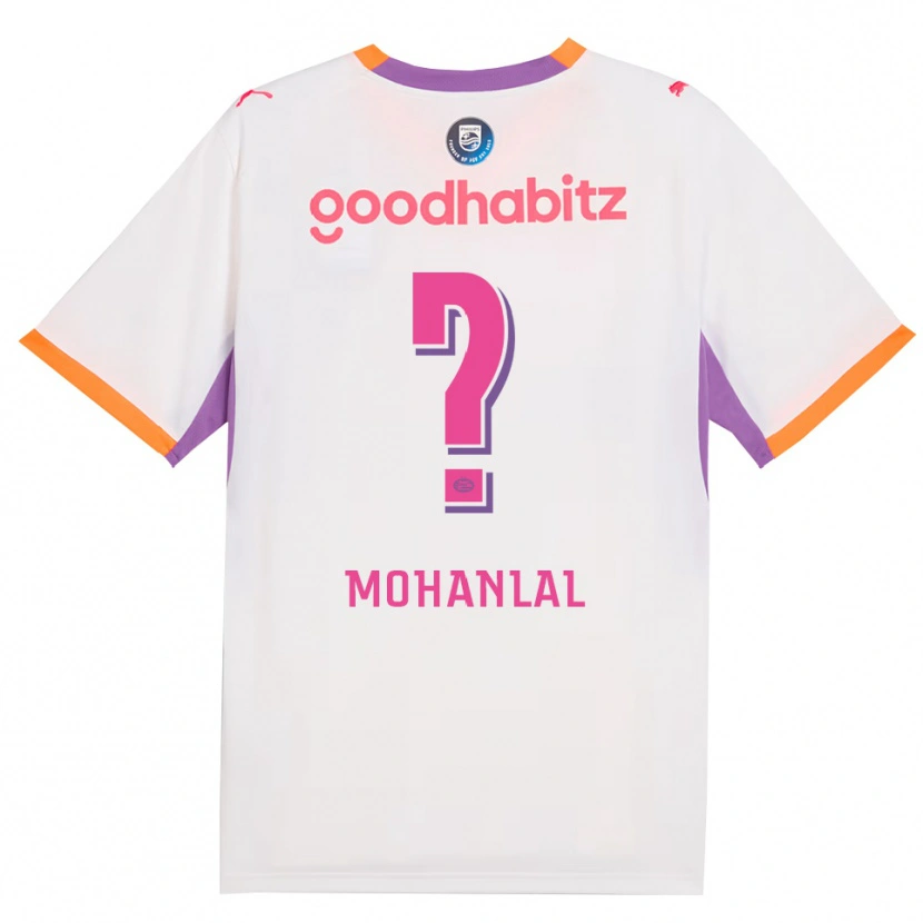 Danxen Uomo Maglia Pawan Mohanlal #0 Bianco Viola Arancione Kit Gara Away 2026/27 Maglietta