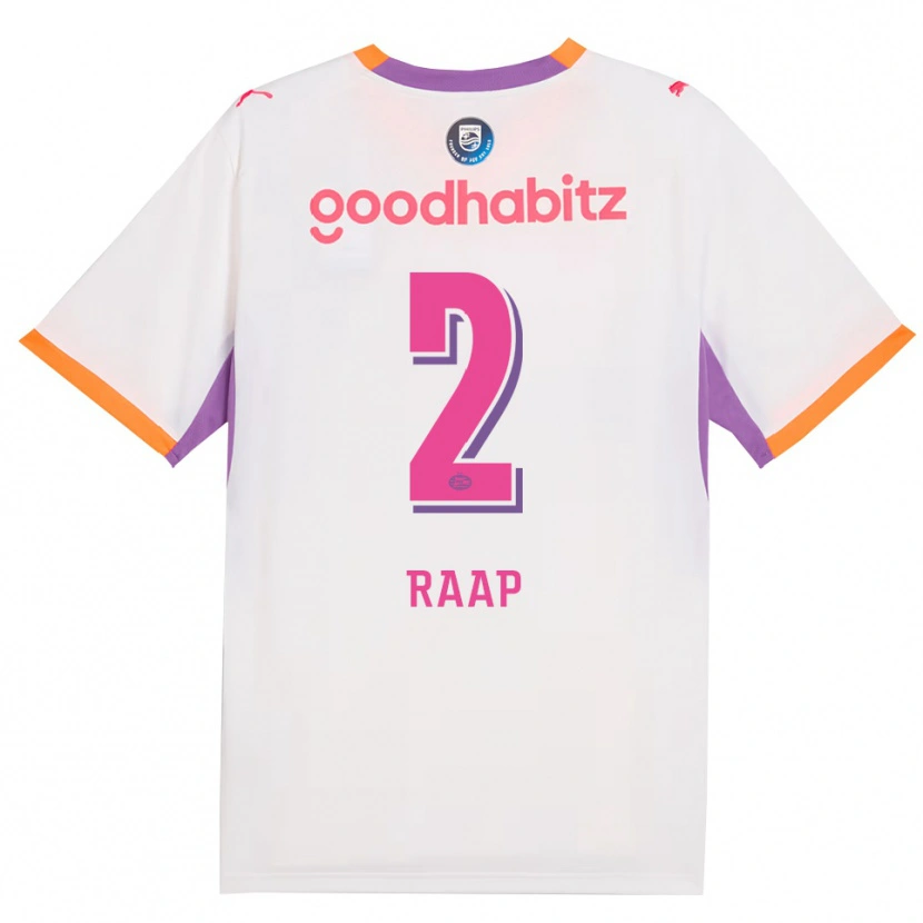 Danxen Uomo Maglia Yiandro Raap #2 Bianco Viola Arancione Kit Gara Away 2026/27 Maglietta