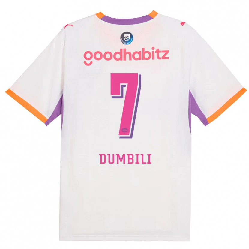Danxen Uomo Maglia Samuel Dumbili #7 Bianco Viola Arancione Kit Gara Away 2026/27 Maglietta
