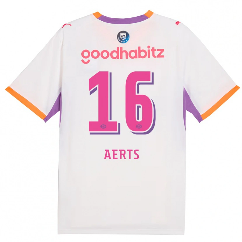 Danxen Uomo Maglia Kane Aerts #16 Bianco Viola Arancione Kit Gara Away 2026/27 Maglietta