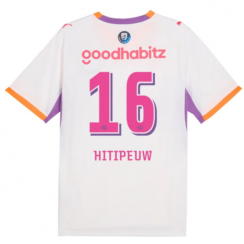 Danxen Uomo Maglia Thaliro Hitipeuw #16 Bianco Viola Arancione Kit Gara Away 2026/27 Maglietta