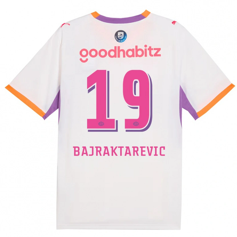 Danxen Uomo Maglia Esmir Bajraktarevic #19 Bianco Viola Arancione Kit Gara Away 2026/27 Maglietta