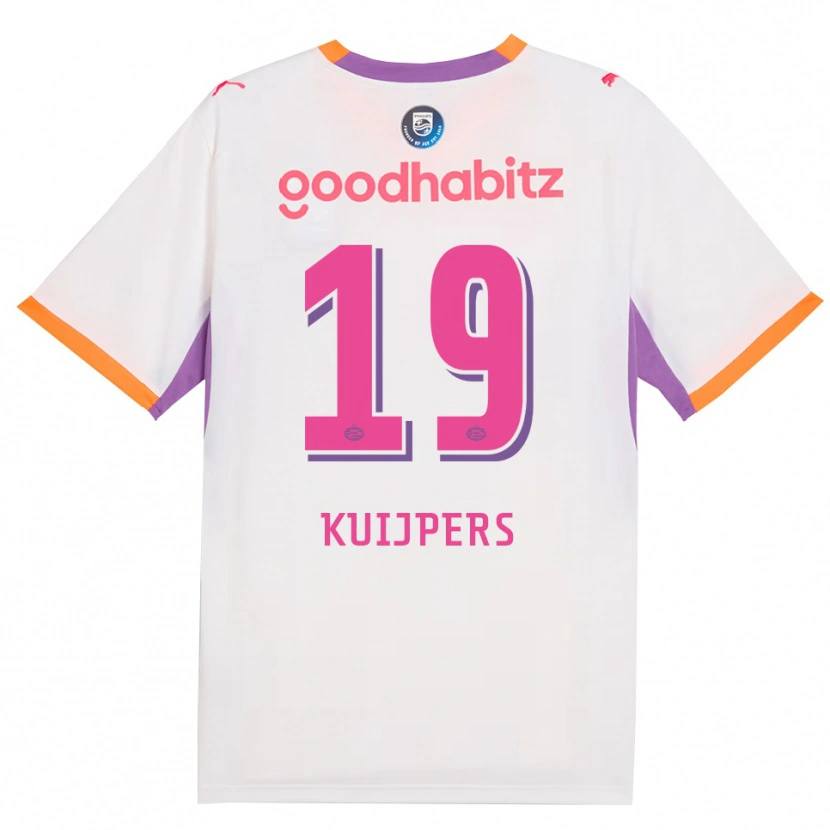Danxen Uomo Maglia Jeslynn Kuijpers #19 Bianco Viola Arancione Kit Gara Away 2026/27 Maglietta
