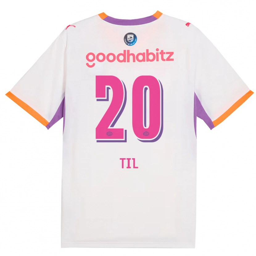 Danxen Uomo Maglia Guus Til #20 Bianco Viola Arancione Kit Gara Away 2026/27 Maglietta
