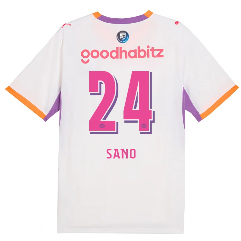 Danxen Uomo Maglia Kodai Sano #24 Bianco Viola Arancione Kit Gara Away 2026/27 Maglietta