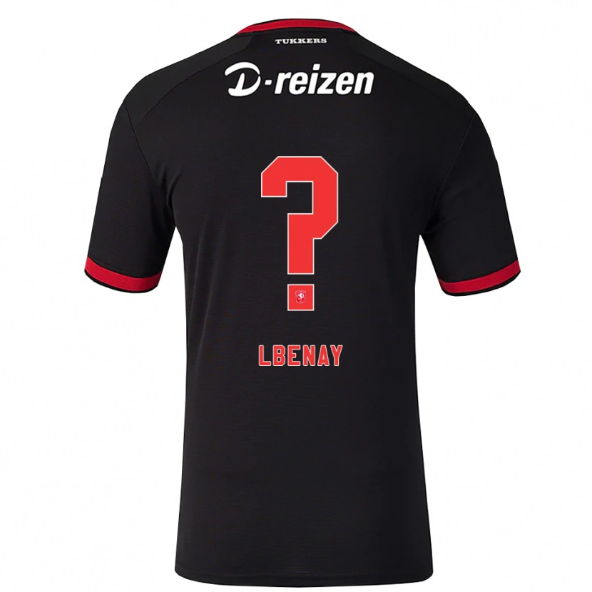 Danxen Uomo Maglia Semir Lbenay #0 Rosso Bianco Nero Kit Gara Away 2026/27 Maglietta