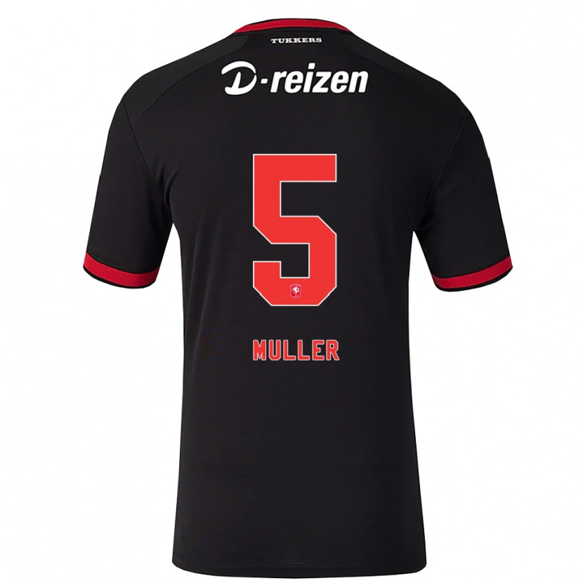 Danxen Uomo Maglia Timothy Muller #5 Rosso Bianco Nero Kit Gara Away 2026/27 Maglietta