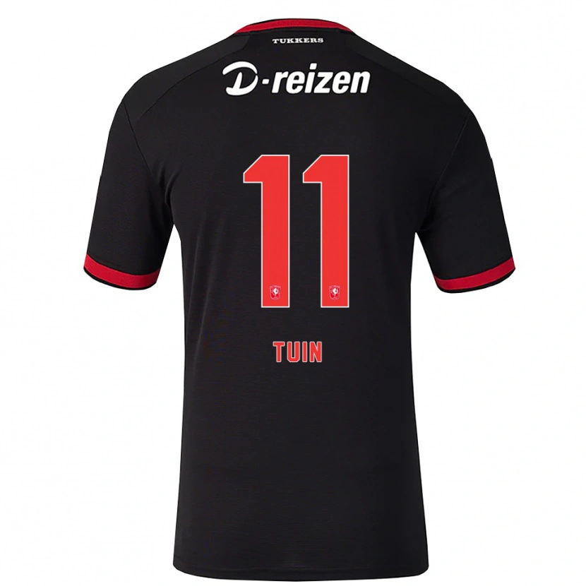 Danxen Uomo Maglia Alieke Tuin #11 Rosso Bianco Nero Kit Gara Away 2026/27 Maglietta