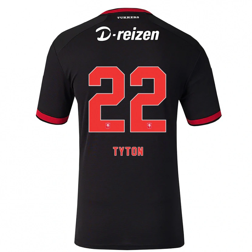 Danxen Uomo Maglia Przemyslaw Tyton #22 Rosso Bianco Nero Kit Gara Away 2026/27 Maglietta