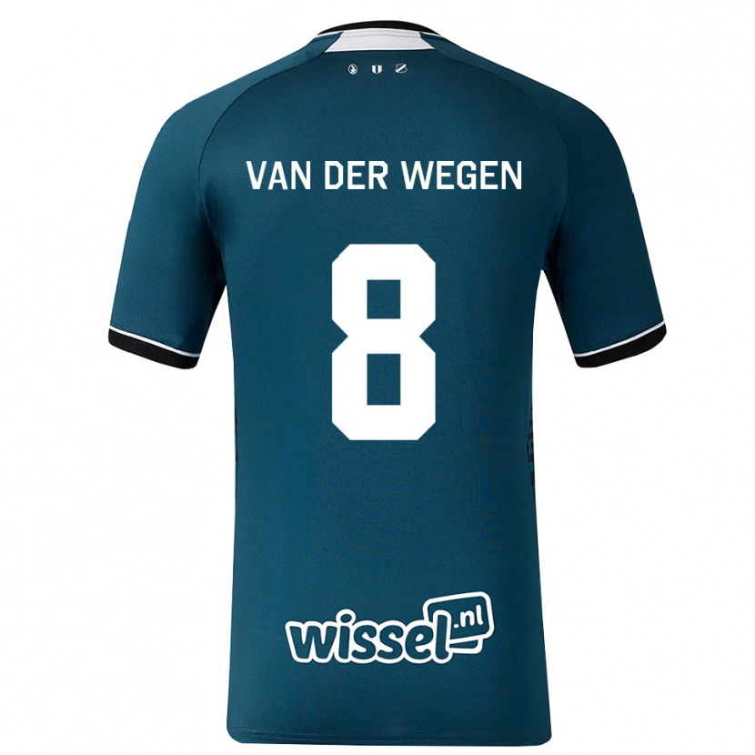 Danxen Uomo Maglia Sil Van Der Wegen #8 Grigioardesiascuro Bianco Kit Gara Away 2026/27 Maglietta