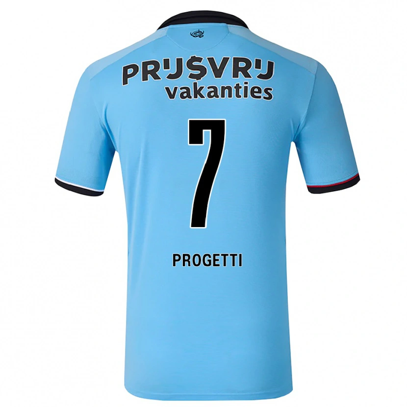 Danxen Uomo Maglia Vinícius Progetti #7 Blu Cielo Profondo Nero Rosso Kit Gara Away 2026/27 Maglietta