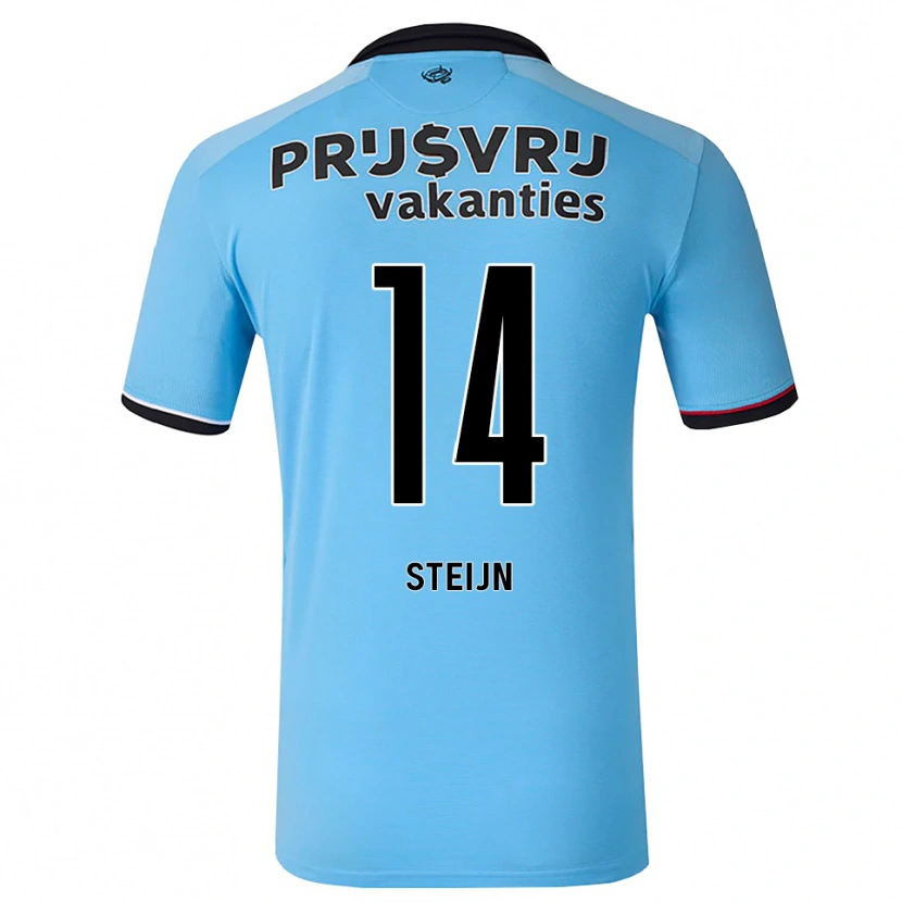 Danxen Uomo Maglia Sem Steijn #14 Blu Cielo Profondo Nero Rosso Kit Gara Away 2026/27 Maglietta