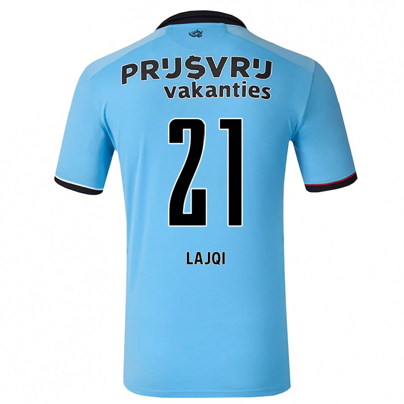 Danxen Uomo Maglia Merlind Lajqi #21 Blu Cielo Profondo Nero Rosso Kit Gara Away 2026/27 Maglietta