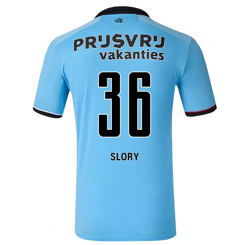 Danxen Uomo Maglia Jaden Slory #36 Blu Cielo Profondo Nero Rosso Kit Gara Away 2026/27 Maglietta