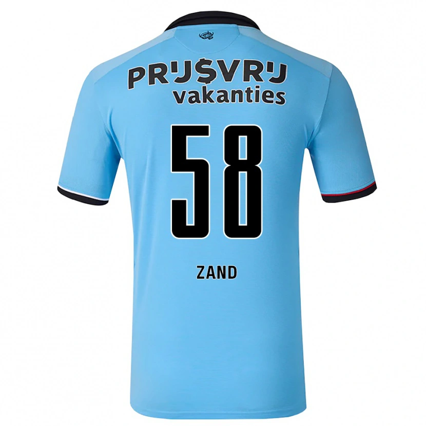 Danxen Uomo Maglia Shiloht Zand #58 Blu Cielo Profondo Nero Rosso Kit Gara Away 2026/27 Maglietta