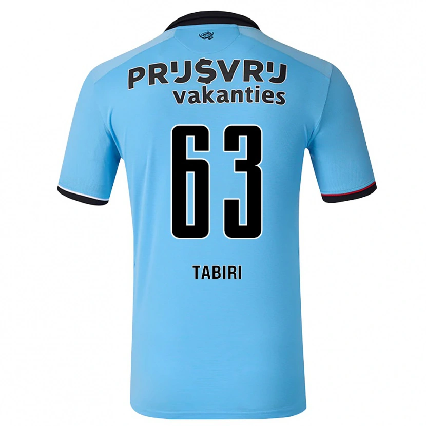 Danxen Uomo Maglia Kwame Tabiri #63 Blu Cielo Profondo Nero Rosso Kit Gara Away 2026/27 Maglietta