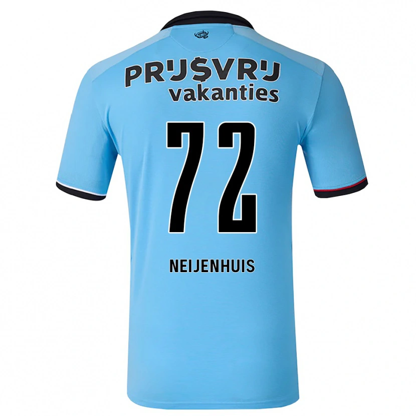 Danxen Uomo Maglia Kelvin Neijenhuis #72 Blu Cielo Profondo Nero Rosso Kit Gara Away 2026/27 Maglietta