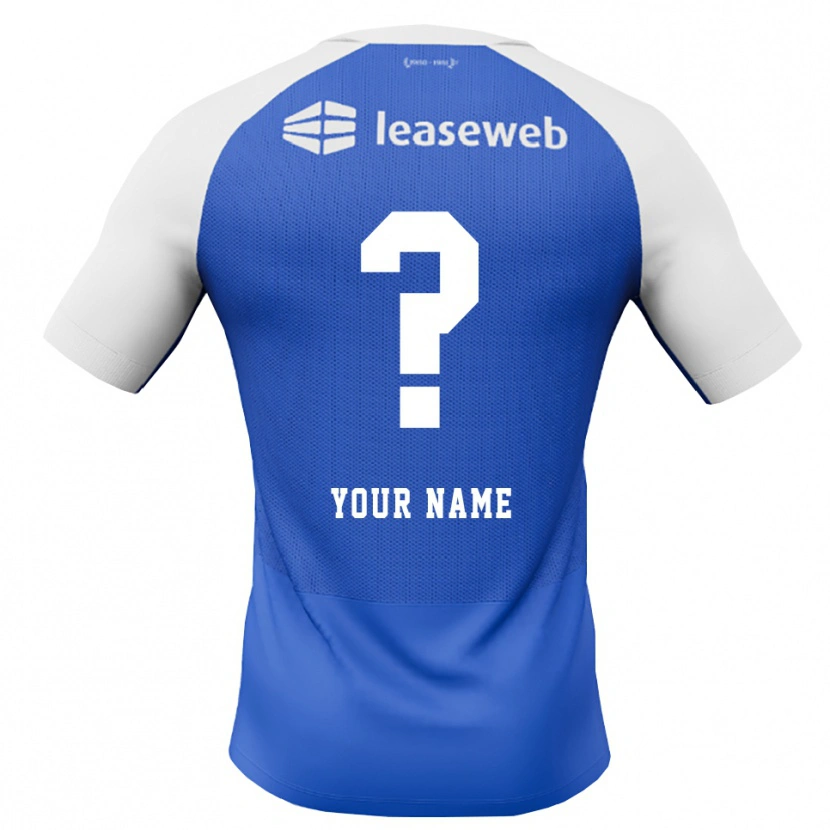 Danxen Uomo Maglia Il Tuo Nome #0 Blu Dodger Rosso Bianco Kit Gara Away 2026/27 Maglietta