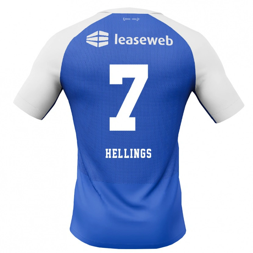 Danxen Uomo Maglia Chavarello Hellings #7 Blu Dodger Rosso Bianco Kit Gara Away 2026/27 Maglietta