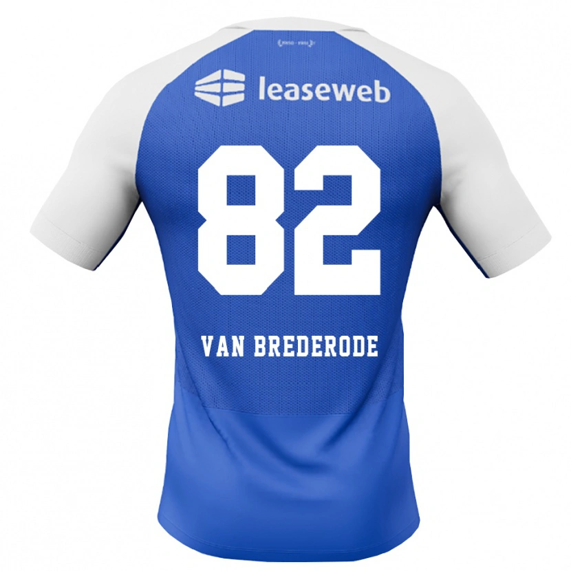 Danxen Uomo Maglia Myron Van Brederode #82 Blu Dodger Rosso Bianco Kit Gara Away 2026/27 Maglietta