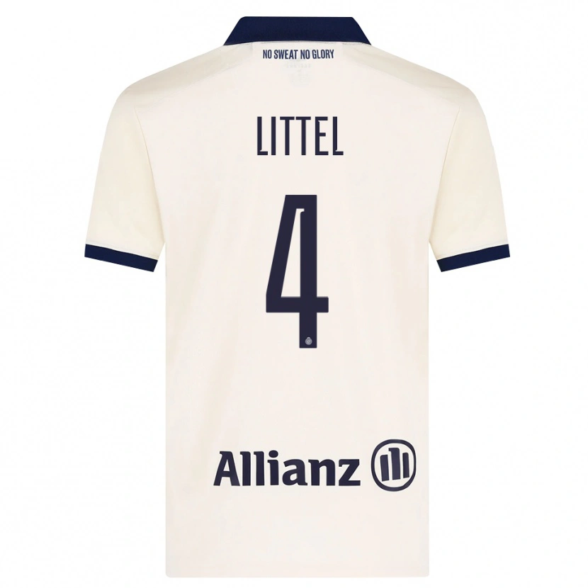 Danxen Uomo Maglia Amy Littel #4 Beige Nero Kit Gara Away 2026/27 Maglietta