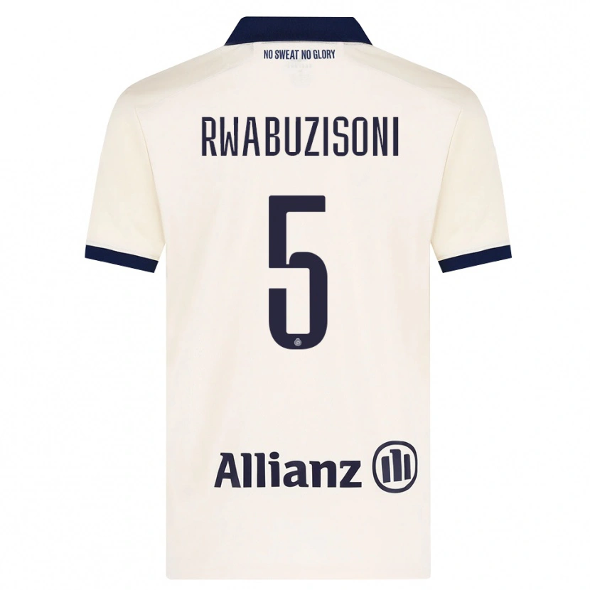 Danxen Uomo Maglia Noah Rwabuzisoni #5 Beige Nero Kit Gara Away 2026/27 Maglietta