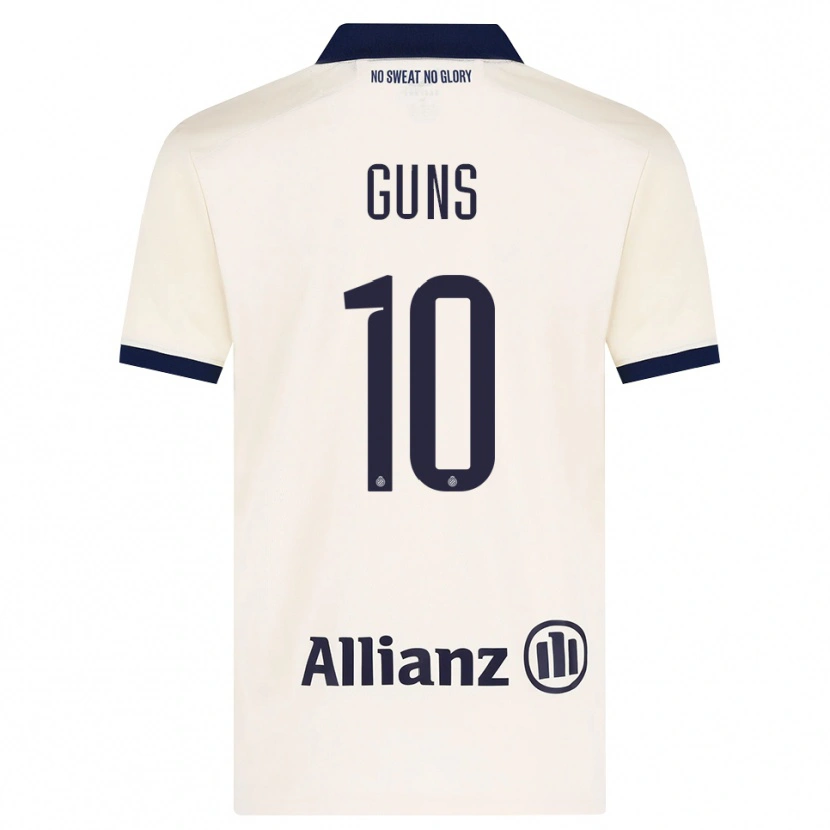 Danxen Uomo Maglia Celien Guns #10 Beige Nero Kit Gara Away 2026/27 Maglietta