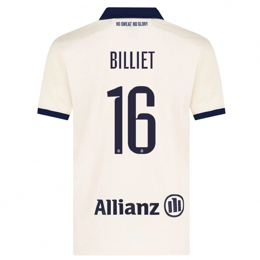 Danxen Uomo Maglia Jonah Billiet #16 Beige Nero Kit Gara Away 2026/27 Maglietta