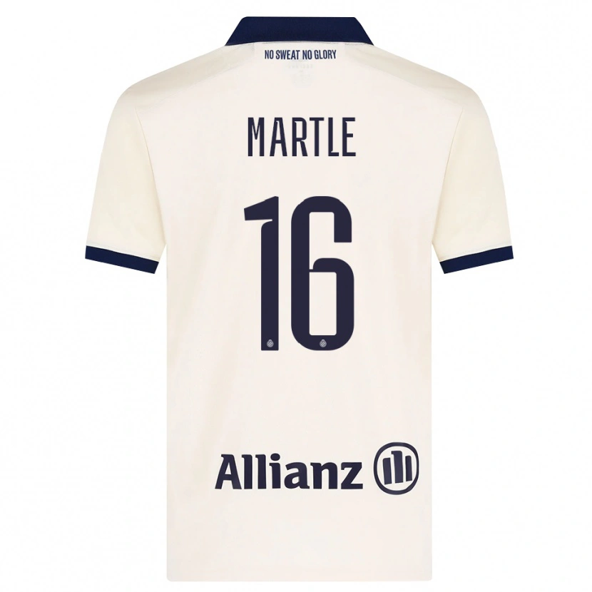 Danxen Uomo Maglia Margaux Martlé #16 Beige Nero Kit Gara Away 2026/27 Maglietta