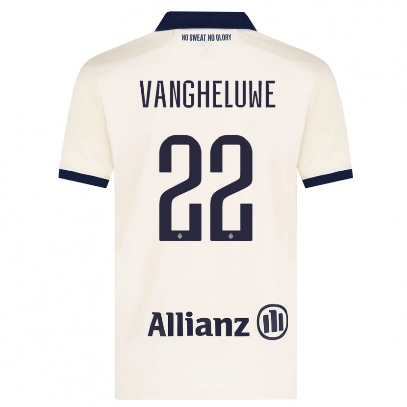 Danxen Uomo Maglia Jody Vangheluwe #22 Beige Nero Kit Gara Away 2026/27 Maglietta