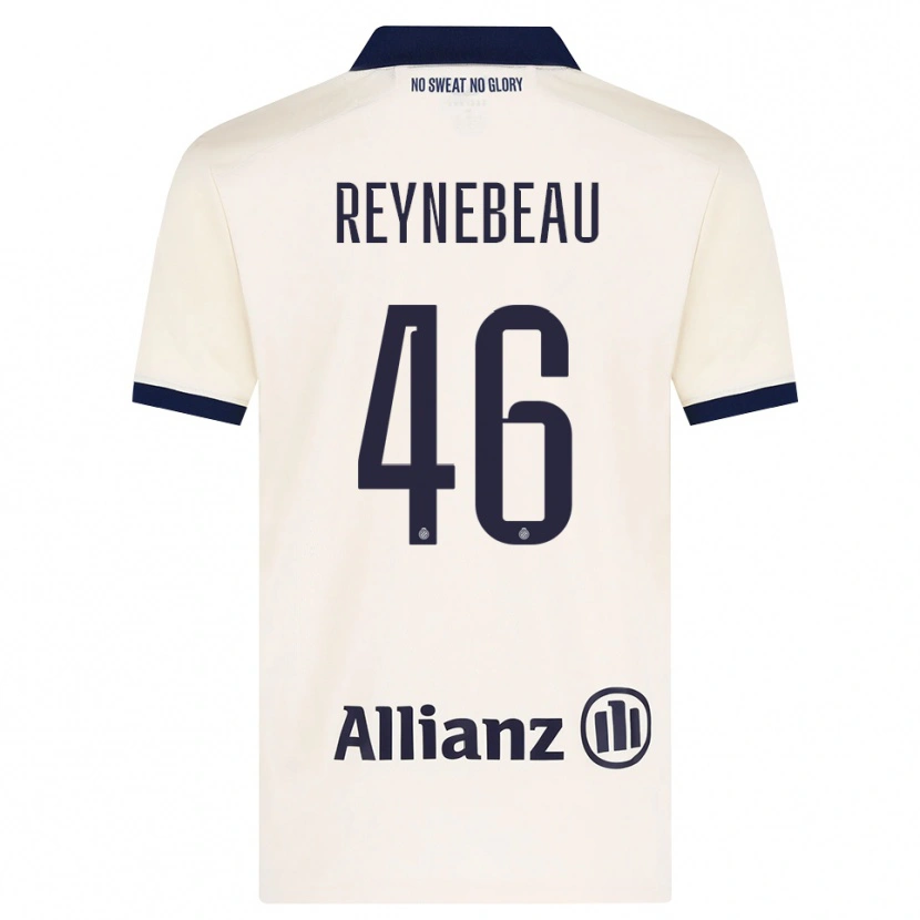 Danxen Uomo Maglia Clementine Reynebeau #46 Beige Nero Kit Gara Away 2026/27 Maglietta