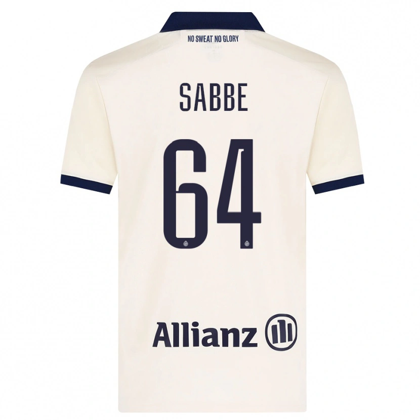 Danxen Uomo Maglia Kyriani Sabbe #64 Beige Nero Kit Gara Away 2026/27 Maglietta