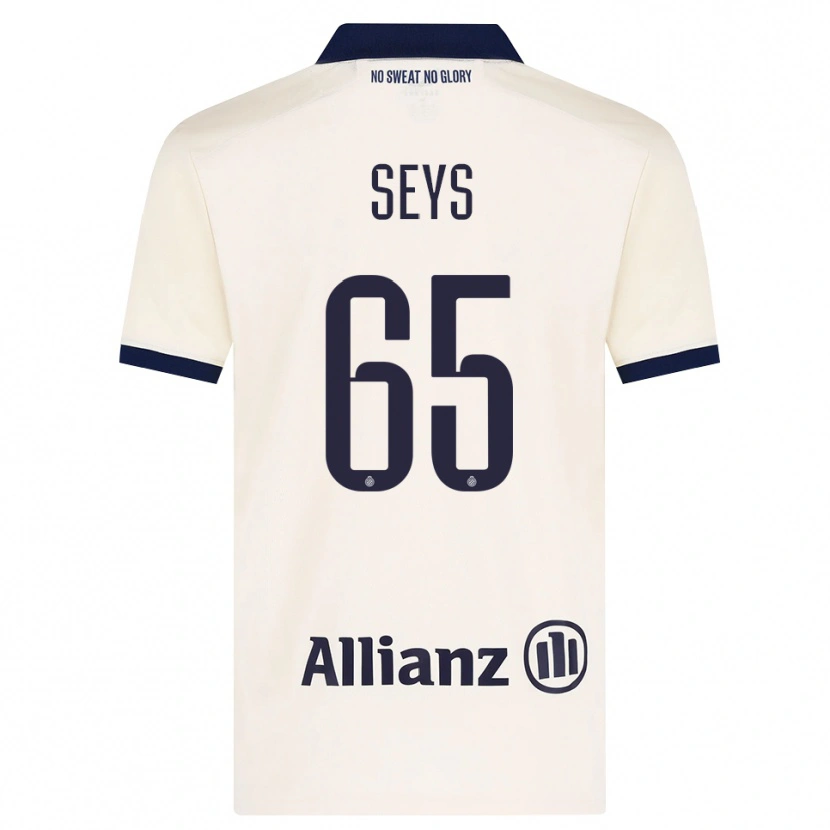 Danxen Uomo Maglia Joaquin Seys #65 Beige Nero Kit Gara Away 2026/27 Maglietta