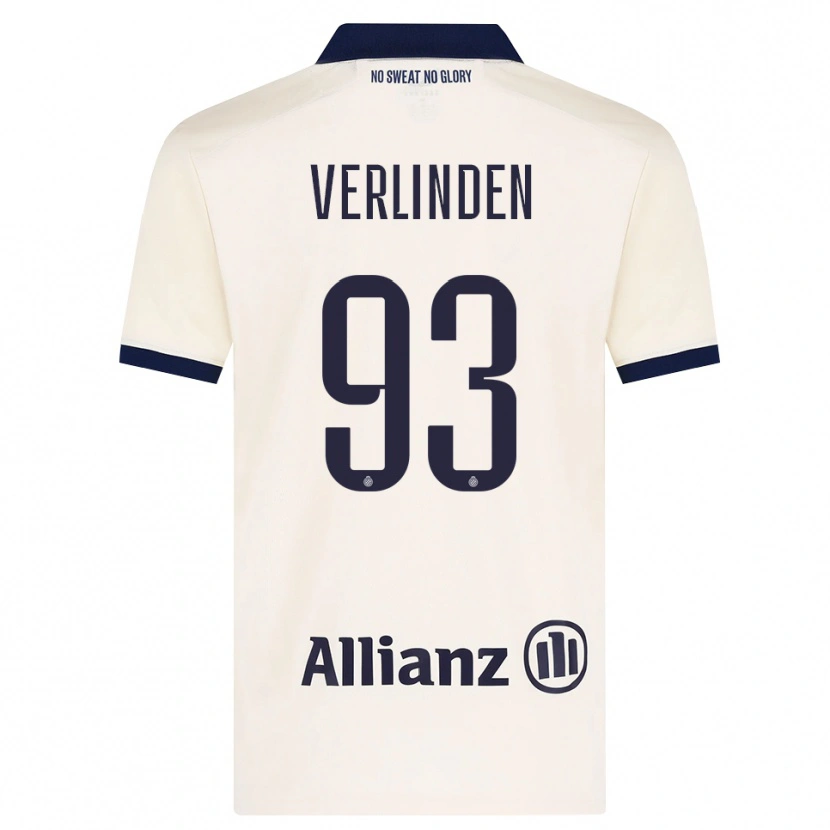 Danxen Uomo Maglia Wout Verlinden #93 Beige Nero Kit Gara Away 2026/27 Maglietta