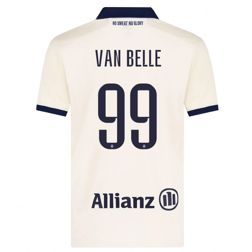Danxen Uomo Maglia Lyndsey Van Belle #99 Beige Nero Kit Gara Away 2026/27 Maglietta